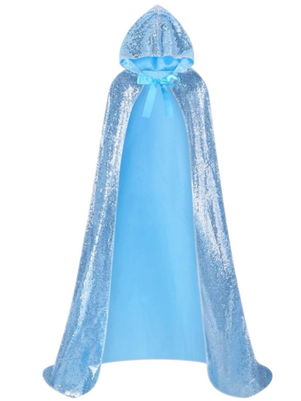 Sequined Hooded Costume Cape